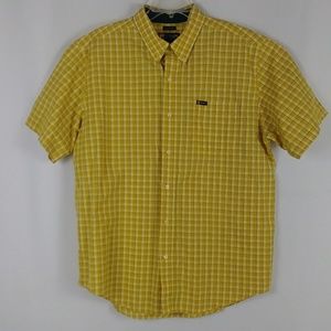 Champs casual button plaid shirt men's size XL